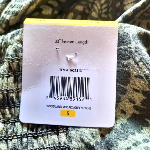 NWT ☆ Three Dots Green 'Woodland Mosaic' Pull-On Pants Small - Picture 12 of 13